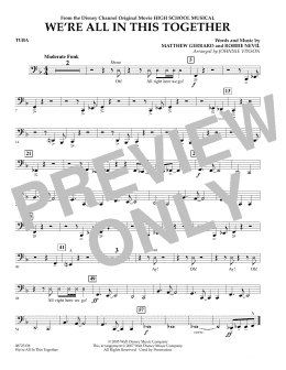 page one of We're All In This Together (from High School Musical) - Tuba (Concert Band)