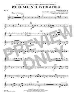 page one of We're All In This Together (from High School Musical) - Bells (Concert Band)