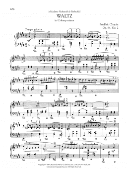 page one of Waltz in C-sharp Minor, Op. 64, No. 2 (Piano Solo)