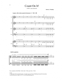 page one of Count On It (SATB Choir)