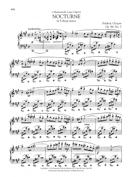page one of Nocturne in F-sharp minor, Op. 48, No. 2 (Piano Solo)