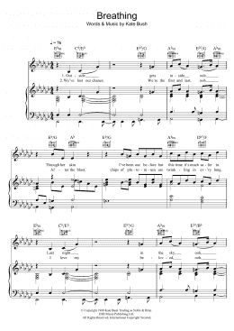 page one of Breathing (Piano, Vocal & Guitar Chords)