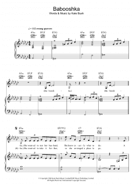 page one of Babooshka (Piano, Vocal & Guitar Chords)