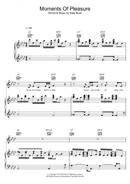 page one of Moments Of Pleasure (Piano, Vocal & Guitar Chords)