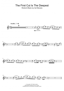 page one of The First Cut Is The Deepest (Flute Solo)