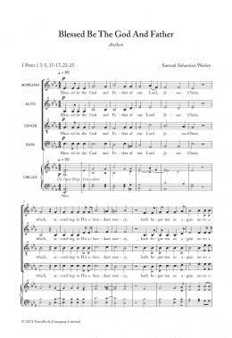 page one of Blessed Be The God And Father (SATB Choir)
