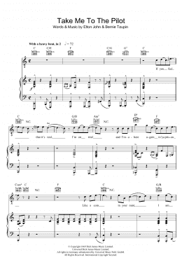 page one of Take Me To The Pilot (Violin Solo)