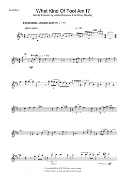 page one of What Kind Of Fool Am I (Flute Solo)