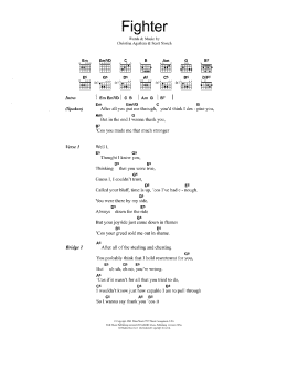 page one of Fighter (Guitar Chords/Lyrics)