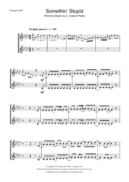 page one of Somethin' Stupid (Trumpet Solo)