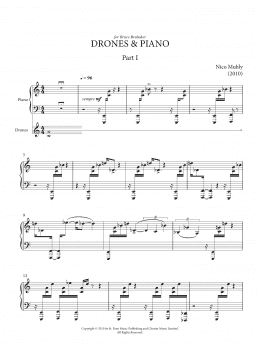 page one of Drones And Piano (Piano Solo)