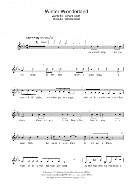 page one of Winter Wonderland (Flute Solo)