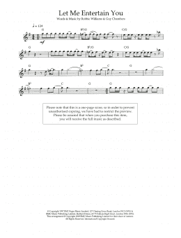 page one of Let Me Entertain You (Flute Solo)