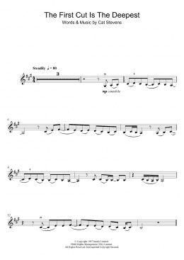 page one of The First Cut Is The Deepest (Violin Solo)