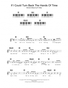 page one of If I Could Turn Back The Hands Of Time (Piano Chords/Lyrics)