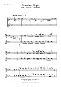 page one of Somethin' Stupid (Tenor Sax Solo)