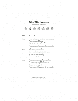 page one of Take This Longing (Guitar Chords/Lyrics)