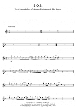 page one of S.O.S. (Violin Solo)