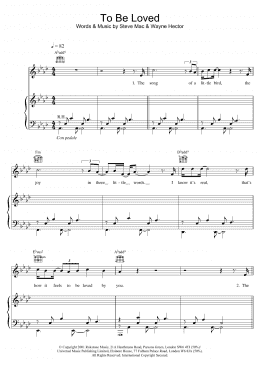 page one of To Be Loved (Violin Solo)