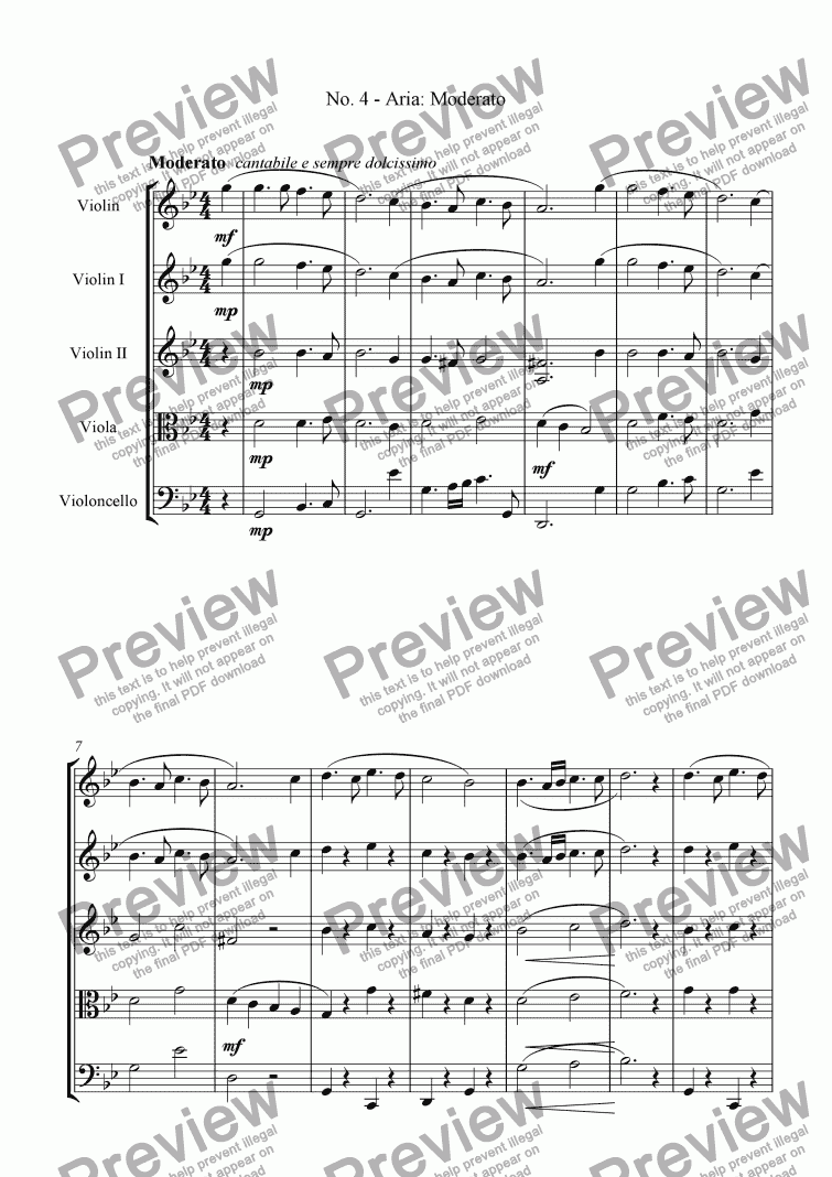 page one of Petite Suite - IV. Aria