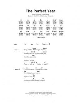 page one of The Perfect Year (from Sunset Boulevard) (Guitar Chords/Lyrics)