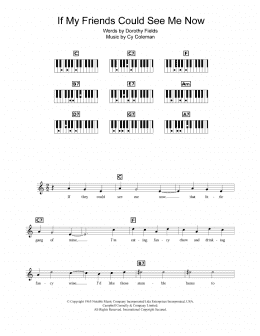 page one of If My Friends Could See Me Now (from Sweet Charity) (Piano Chords/Lyrics)