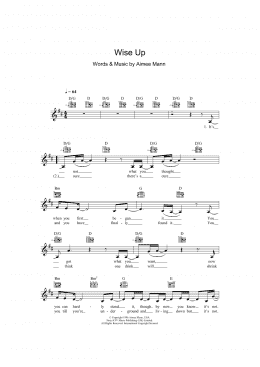 page one of Wise Up (from Magnolia) (Lead Sheet / Fake Book)