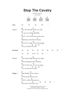 page one of Stop The Cavalry (Guitar Chords/Lyrics)