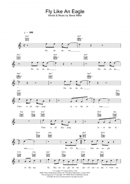 page one of Fly Like An Eagle (Lead Sheet / Fake Book)