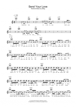 page one of Send Your Love (Lead Sheet / Fake Book)