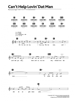 page one of Can't Help Lovin' Dat Man (from Show Boat) (Piano Chords/Lyrics)