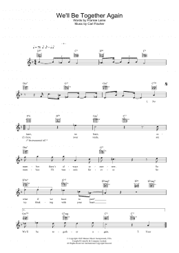 page one of We'll Be Together Again (Lead Sheet / Fake Book)