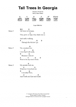 page one of Tall Trees In Georgia (Guitar Chords/Lyrics)