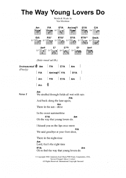 page one of The Way Young Lovers Do (Guitar Chords/Lyrics)
