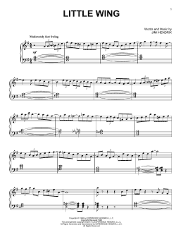 page one of Little Wing [Jazz version] (Piano Solo)