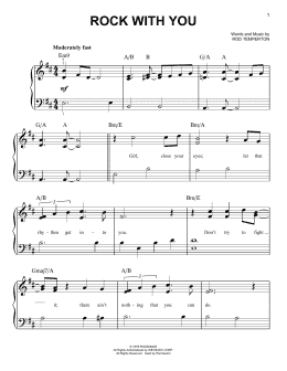 page one of Rock With You (Very Easy Piano)