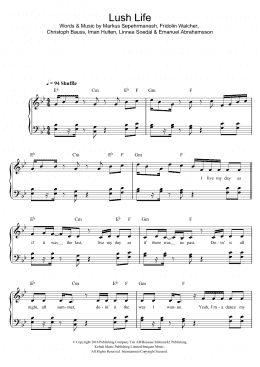 page one of Lush Life (Easy Piano)