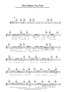 page one of Who Makes You Feel (Lead Sheet / Fake Book)