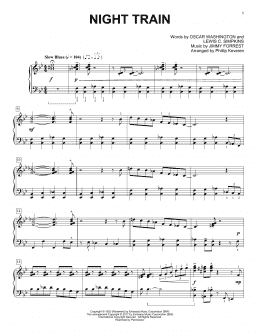 page one of Night Train (arr. Phillip Keveren) (Piano Solo)