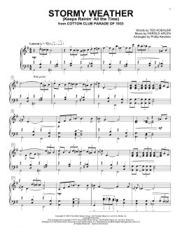 page one of Stormy Weather (Keeps Rainin' All The Time) (arr. Phillip Keveren) (Piano Solo)