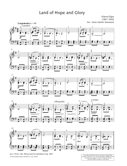 page one of Land of Hope and Glory (Piano Solo)