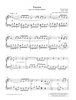 page one of Pavane pour une Infante Défunte (arr. Hans-Gunter Heumann) (Piano Solo)