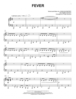 page one of Fever (arr. Phillip Keveren) (Piano Solo)