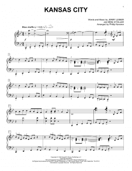 page one of Kansas City (arr. Phillip Keveren) (Piano Solo)