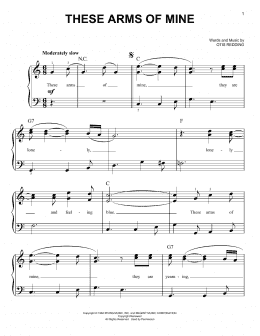 page one of These Arms Of Mine (Very Easy Piano)