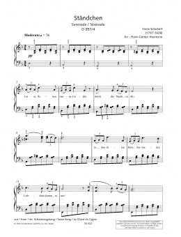 page one of Serenade (Piano Solo)