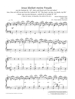 page one of Jesus Bleibet Meine Freude (Piano Solo)