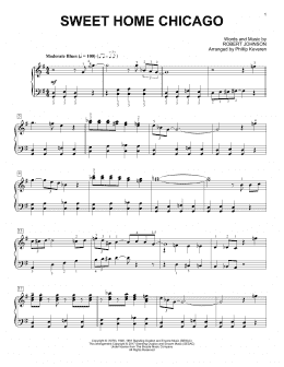 page one of Sweet Home Chicago (arr. Phillip Keveren) (Piano Solo)