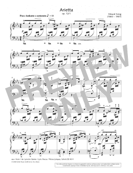 page one of Arietta (Piano Solo)