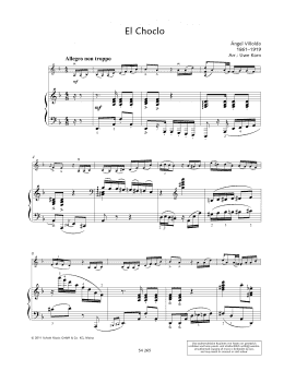 page one of El Choclo (String Solo)